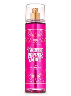 Bath and Body Works - Twisted Peppermint - Fine Fragrance Mist and Ultra Shea Body Cream - Full Size - Winter 2019