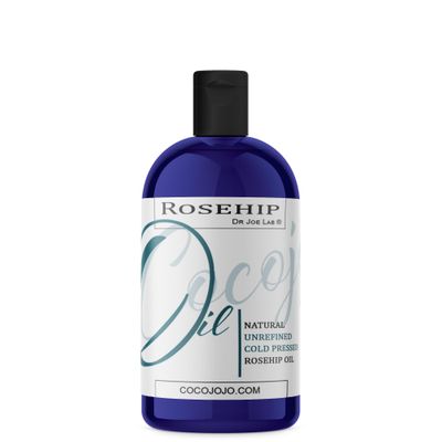 cocojojo Rosehip Oil for Face, Rose Oil for Face, Rose Hip Oil for Face, Rosehip Oil, Pure Unrefined Cold Pressed All Natural for Hair Skin Face Body Nails - 16 Oz