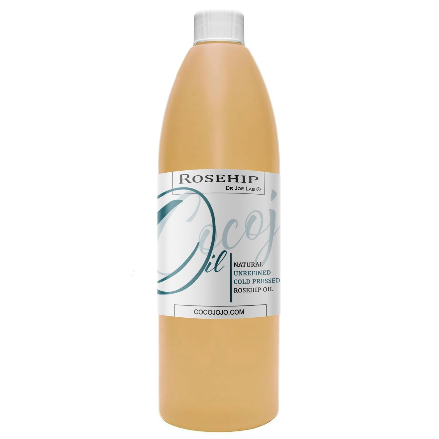 cocojojo Rosehip Oil for Face, Rose Oil for Face, Rose Hip Oil for Face, Rosehip Oil, Pure Unrefined Cold Pressed All Natural for Hair Skin Face Body Nails - 16 Oz