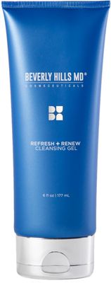 Beverly Hills MD Refresh + Renew Cleansing Gel - Facial Cleanser for Hydrating and Brightening Appearance of Aging Skin - Exfoliation Formula for Skin Complex Rejuvination - For a Youthful Glow