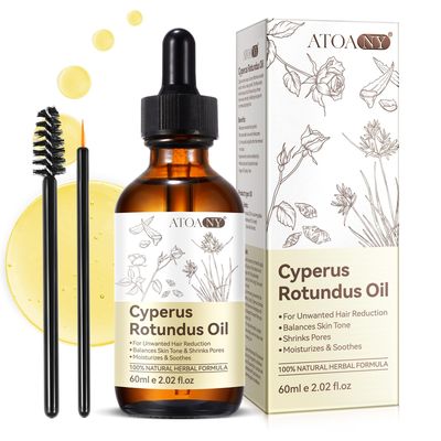 Cyprus Rotundus Oil - Cyperus Oil, Cyperus Cypress Rotundus for Hair Removal, Reducing Body Hair Growth, Smooth Skin &amp; Moisturizing,Suitable for All Skin Types, Natural Hair Removal Solution - 2.03 oz