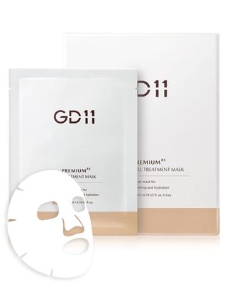 GD11 Premium RX Treatment Mask | Anti-Aging Facial Sheet Mask with Stem Cell Extract | Soothing &amp; Moisturizing Mask Strengthen Barrier &amp; Skin Elasticity Care | Hypoallergenic Tencel Sheet, 6 Sheets