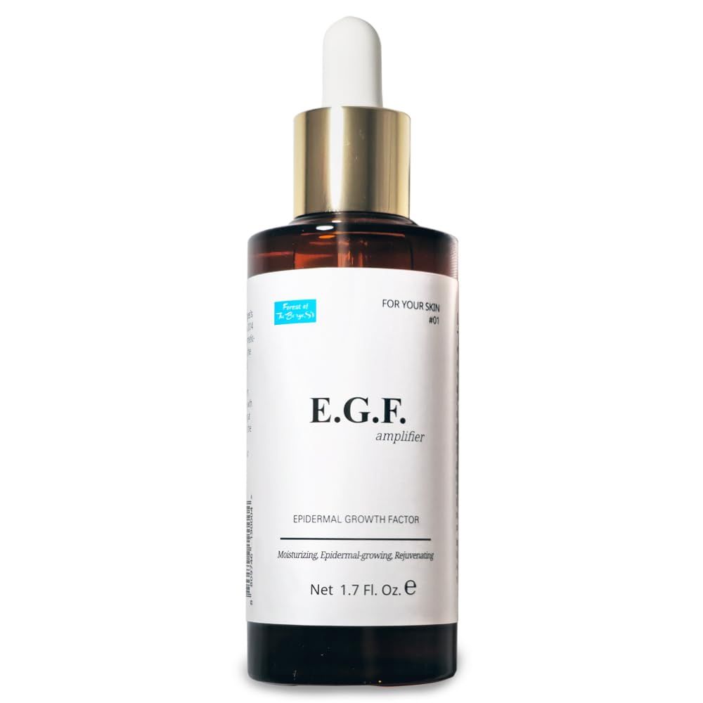 EGF Serum Epidermal Growth Factor 1.7 Fl. Oz. / 50ml / face serum cosmetic ingredients for skin serum korean egf growth factor egf ample after microneedling