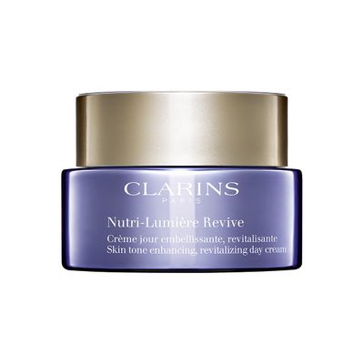Clarins Nutri-Lumire Revive Day Cream | 2-In-1 Anti-Aging and Skin Tone Enhancing Moisturizer | Nourishes,Revitalizes and Illuminates Nutrient-Depleted,Mature Skin | Targets Sallowness | 1.7 Ounces