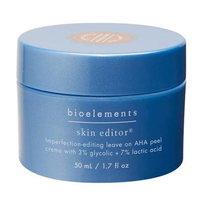 Bioelements Skin Editor - 1.7 fl oz - Leave-On AHA Chemical Face Peel Cream for All Skin Types - With 3% Glycolic Acid &amp; 7% Lactic Acid - Vegan, Gluten Free - Never Tested on Animals