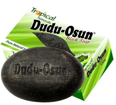 Dudu Osun Pure Organic African Black Soap 150g(Pack of 3) - Effective for Acne Treatment, Eczema, Dry Skin, Scar Removal, Dandruff, Pimples Mark Removal, Anti-fungal Face & Body Wash