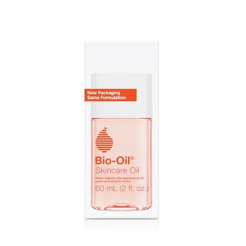 Bio-Oil Skincare Body Oil Serum for Scars and Stretch Marks, Face and Body Moisturizer with Vitamin E &amp; A for Sensitive Dry Skin, Dermatologist Recommended, Non-Comedogenic, For All Skin Types, 2 Oz