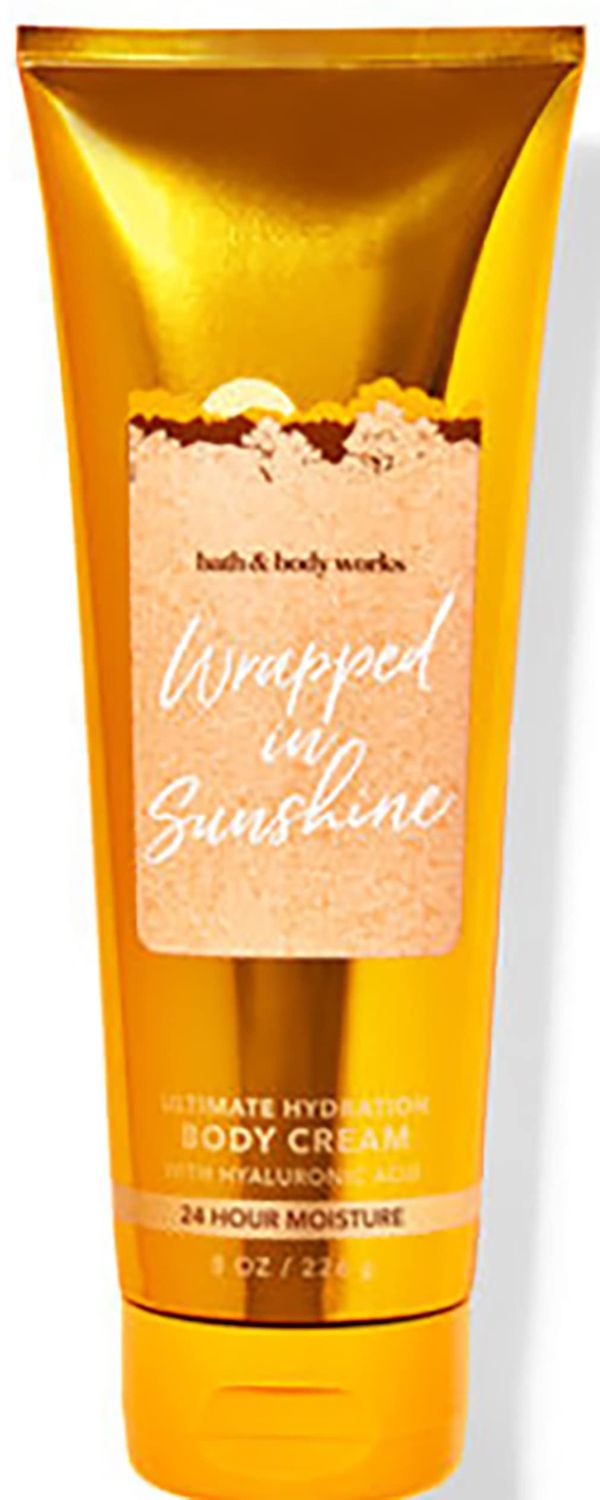 Bath &amp; Body Works Wrapped In Sunshine Signature Collection Ultimate Hydration Body Cream For Women 8 Fl Oz (Wrapped In Sunshine), (Pack of 1), 8.0 fluid_ounces