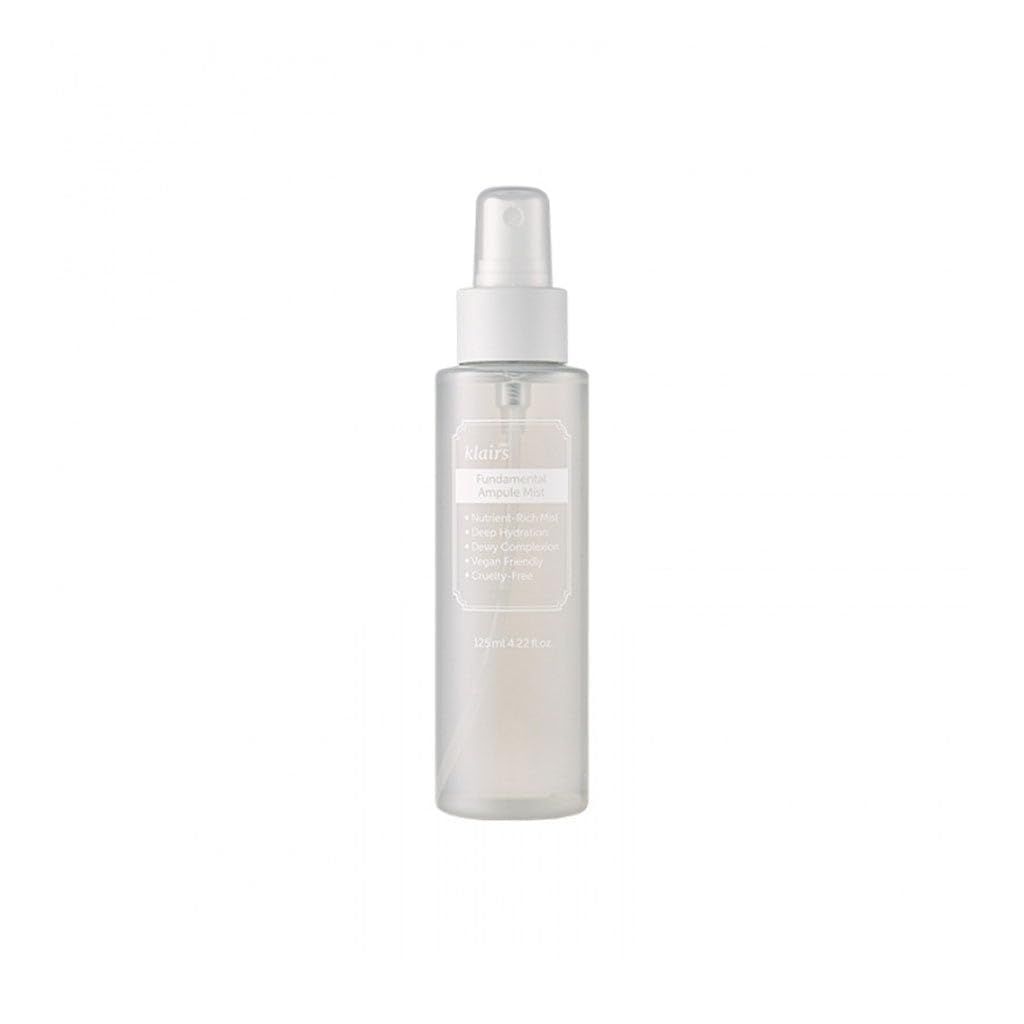 DearKlairs Fundamental Ampule Mist, 75% Green Tea Korean Face Toner Spray, Finishing Spray, Dewy Healthy Glow look, Set Makeup, Hydrating, Lightweight Facial Mist | Alcohol, Fragrance-Free