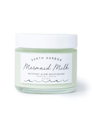 Earth Harbor | MERMAID MILK Nutrient Glow Moisturizer | Lightweight Botanical Hydration | Matcha and Spirulina | 100% Non-GMO + Plant-Based