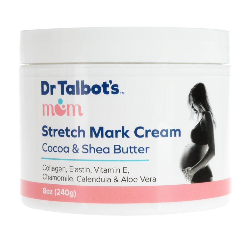 Dr Talbots Mom Stretch Mark Cream, Collagen, Elastin, Cocoa Butter, Shea Butter, Vitamin E, Chamomile, Calendula and Aloe Vera for Stretchmarks, Paraben and Phthalate Free, Safe for Pregnancy