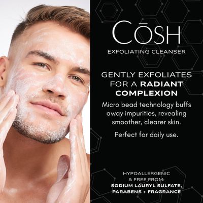 Cosh Cosmetics Exfoliating Cleanser - Deep Cleansing Facial Exfoliate, Smooths Fine Lines, Improves Skin Textures (5 Fl Oz.)