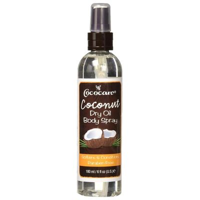 Cococare Coconut Dry Oil Body Spray 6 Oz - Travel Size Oil Spray for Healthy Skin