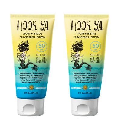 Hawaii Reef Compliant, Non-Nano Mineral Sunscreen 3oz Travel Size, (2) Pack 6oz Total, UVA/UVB Protection, Octinoxate &amp; Oxybenzone Free, No Fragrance, Hawaii and Mexico Approved, Made in USA