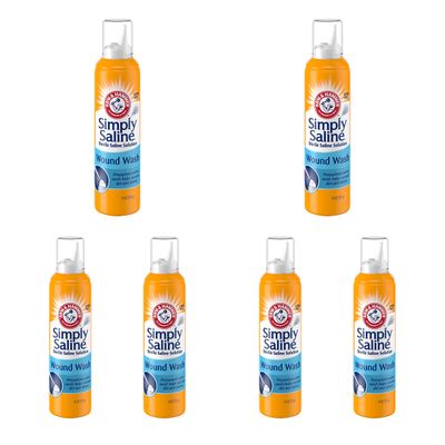 Arm &amp; Hammer Simply Saline Wound Wash 7.4 Ounce - 6 Pack