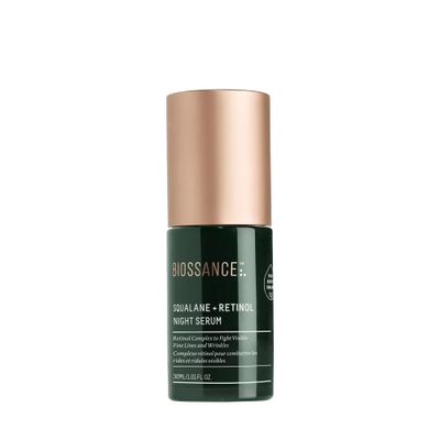 BiossanceSqualane + Retinol Serum. Encapsulated Time-Release Retinol to Reduce Fine, Lines, Wrinkles, Discoloration and Texture. Cell Turnover with Minimal Irritation (1.01 fl oz)