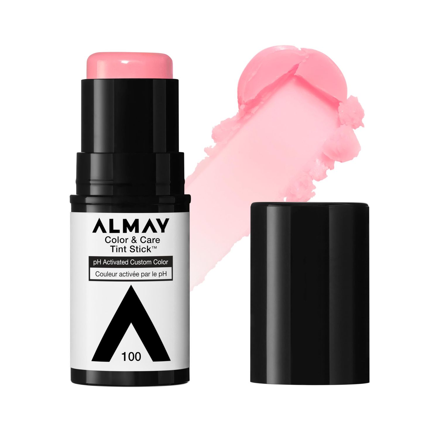 Almay Lip and Cheek Tint, Color &amp; Care Tint Stick, Multi-Use Moisturizing Blush and Lip Color, Dewy Finish, 100 Natural Flush, 0.25 oz