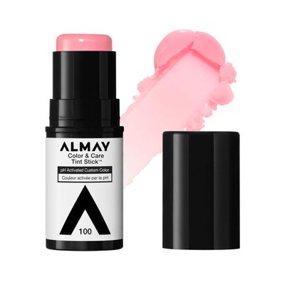 Almay Lip and Cheek Tint, Color &amp; Care Tint Stick, Multi-Use Moisturizing Blush and Lip Color, Dewy Finish, 100 Natural Flush, 0.25 oz