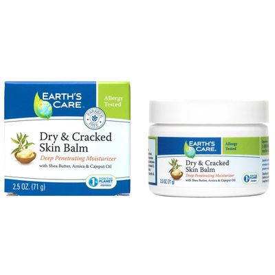 Earth&#39;s Care Dry and Cracked Skin Balm, Allergy-Tested, No Parabens, Colors or Fragrances, 2.5 OZ.