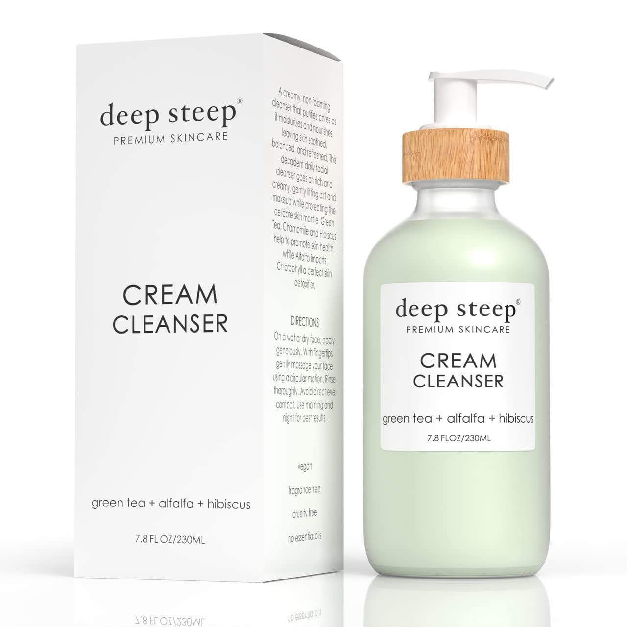 Deep Steep- Skin Care Line- Face Cleansers (Cream Cleanser, 7.8 oz)