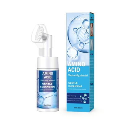 CABAOLY-Organic Foaming Facial Cleanser Four unique scented natural cleansers with soft brush heads Suitable for oily, hybrid, dry sensitive skin Skincare for men and women (Hyaluronic acid)