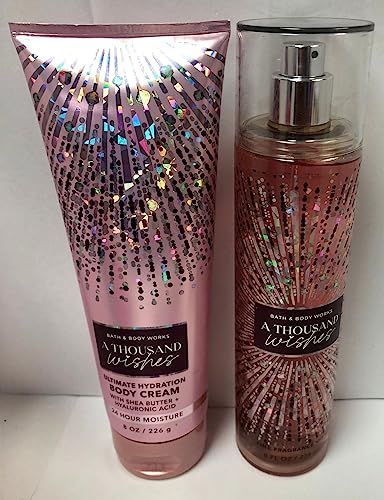 Bath and Body Works - A Thousand Wishes - Gift Set - Fine Fragrance Mist &amp; Body Cream