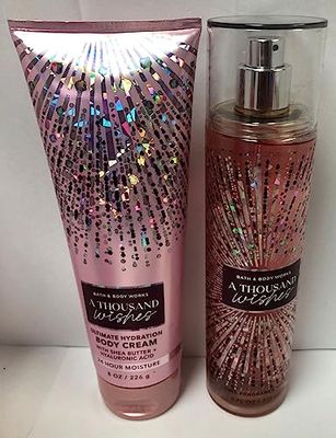 Bath and Body Works - A Thousand Wishes - Gift Set - Fine Fragrance Mist &amp; Body Cream