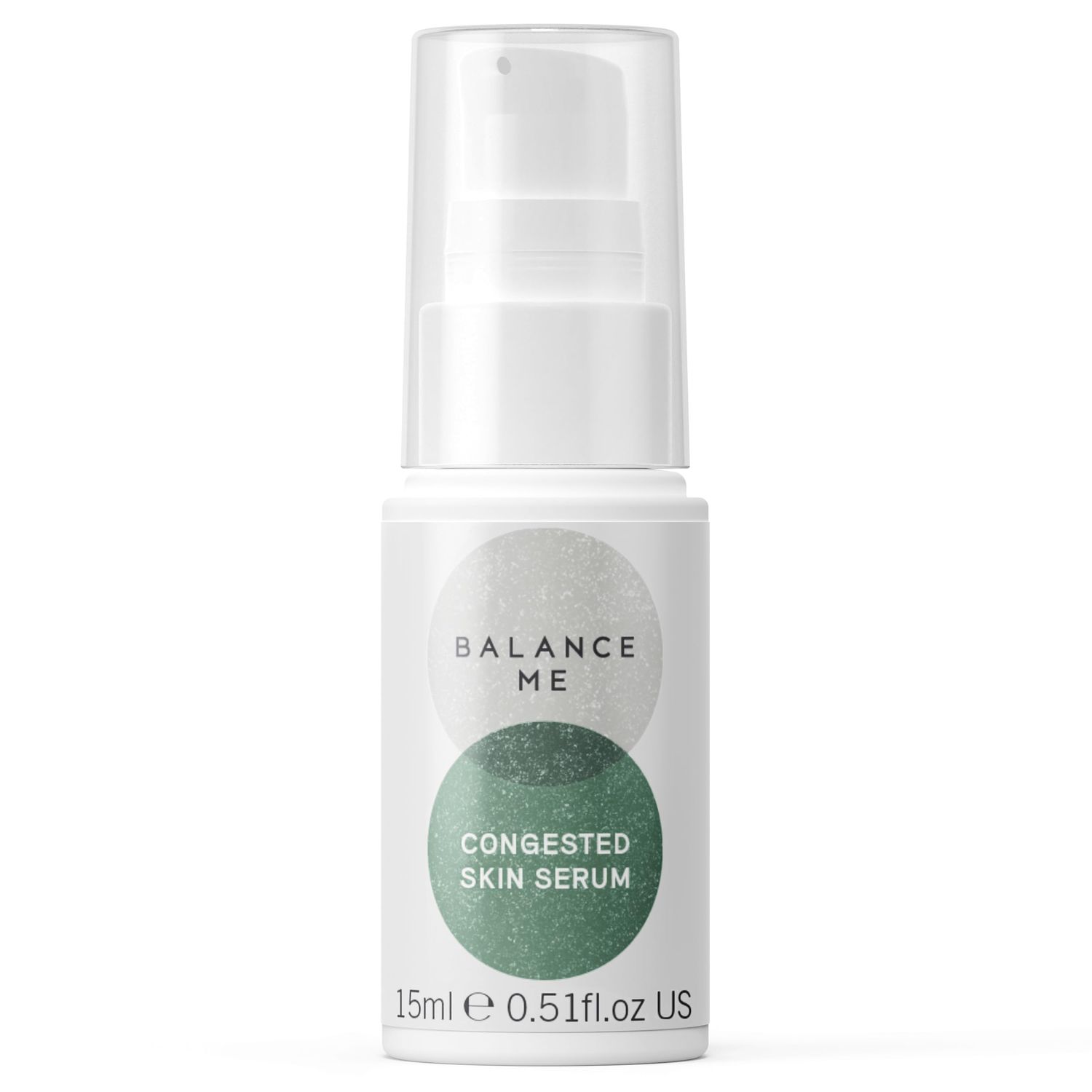 Balance Me Congested Skin Serum 0.5 fl oz, Acne &amp; Spot Gel for All Skin Types, Targets Blemishes, Reduces Redness, Calms &amp; Clears Skin, Vegan, Natural