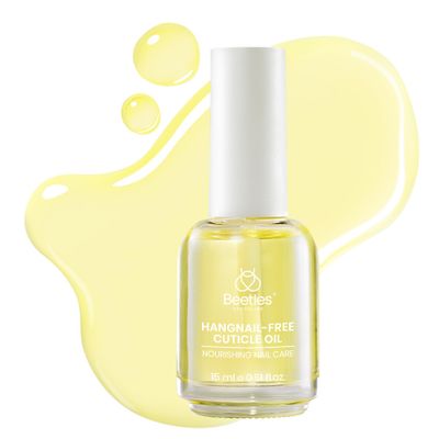 Beetles Cuticle Oil for Nail 15ml Almond Fragrance Nail Oil Care with Jojoba Oil &amp; Vitamin E Nail Growth and Repairs Cuticles, Natural Sweet Almond Nourish Skin Salon Valentine&#39;s Day Gifts for Women