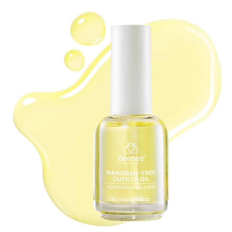 Beetles Cuticle Oil for Nail 15ml Almond Fragrance Nail Oil Care with Jojoba Oil &amp; Vitamin E Nail Growth and Repairs Cuticles, Natural Sweet Almond Nourish Skin Salon Valentine's Day Gifts for Women