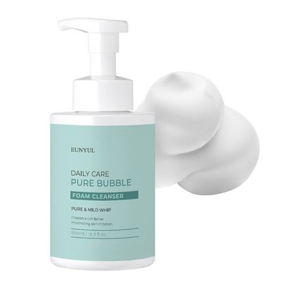 EUNYUL Daily Care Pure Bubble Foam Cleanser 16.9 fl. Oz. pH 5.5 Bubble foam with Pump type &amp; Deep Cleansing