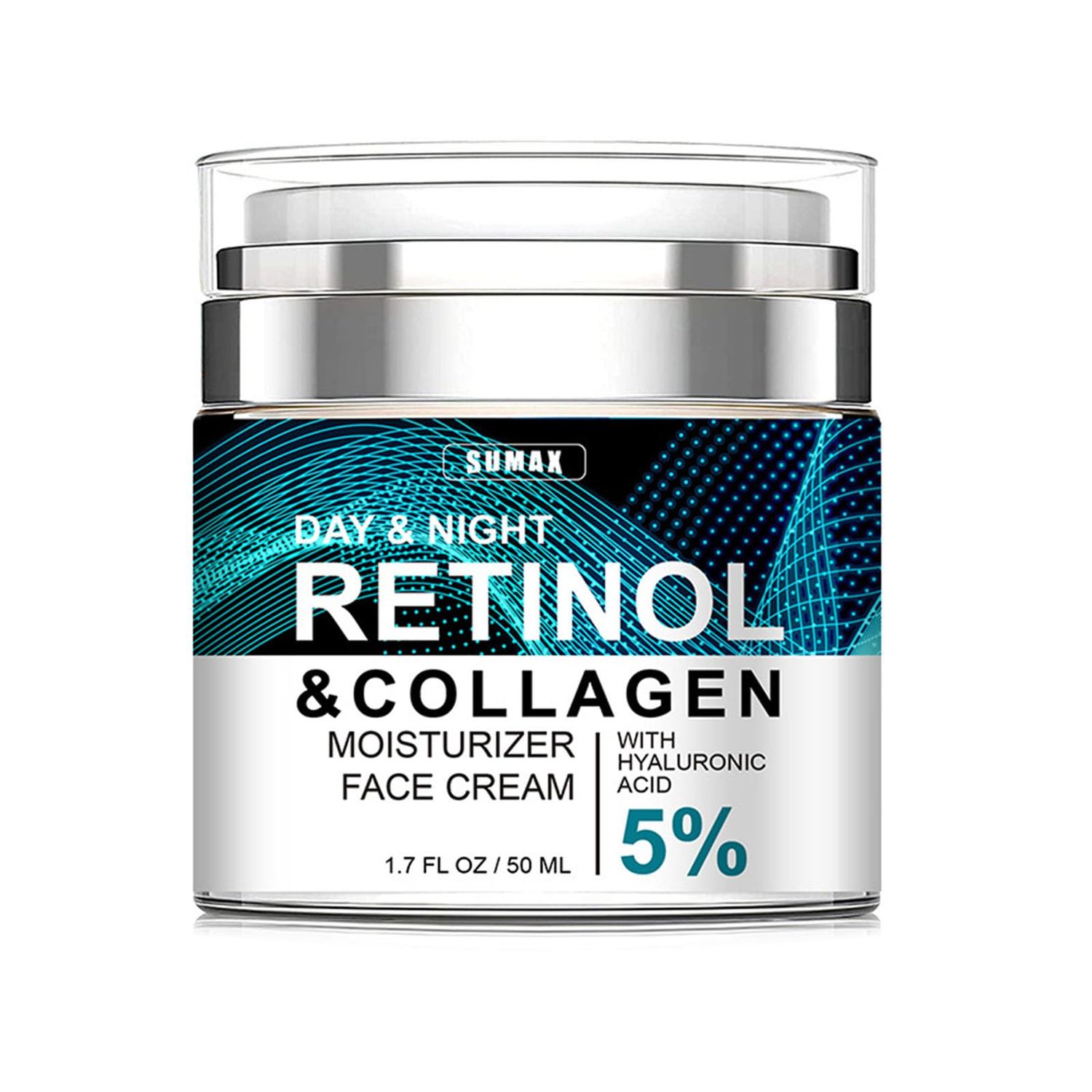 Advanced Retinol Collagen Cream for Face with 5% Hyaluronic Acid Anti-Aging Cream Anti-Wrinkle Reduce Fine Lines Lifting and Firming Cream 24-Hour Facial Care Suitable For All Skin Types