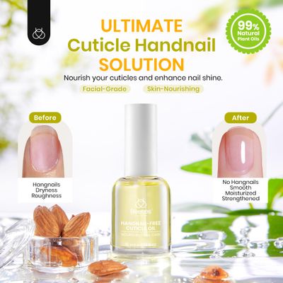 Beetles Cuticle Oil for Nail 15ml Almond Fragrance Nail Oil Care with Jojoba Oil &amp; Vitamin E Nail Growth and Repairs Cuticles, Natural Sweet Almond Nourish Skin Salon Valentine's Day Gifts for Women