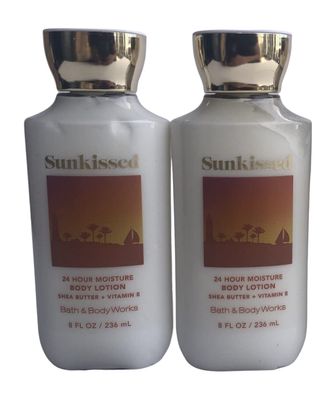 Bath and Body Works Gift Set of of 2 - 8 Fl Oz Lotion - (Sunkissed)
