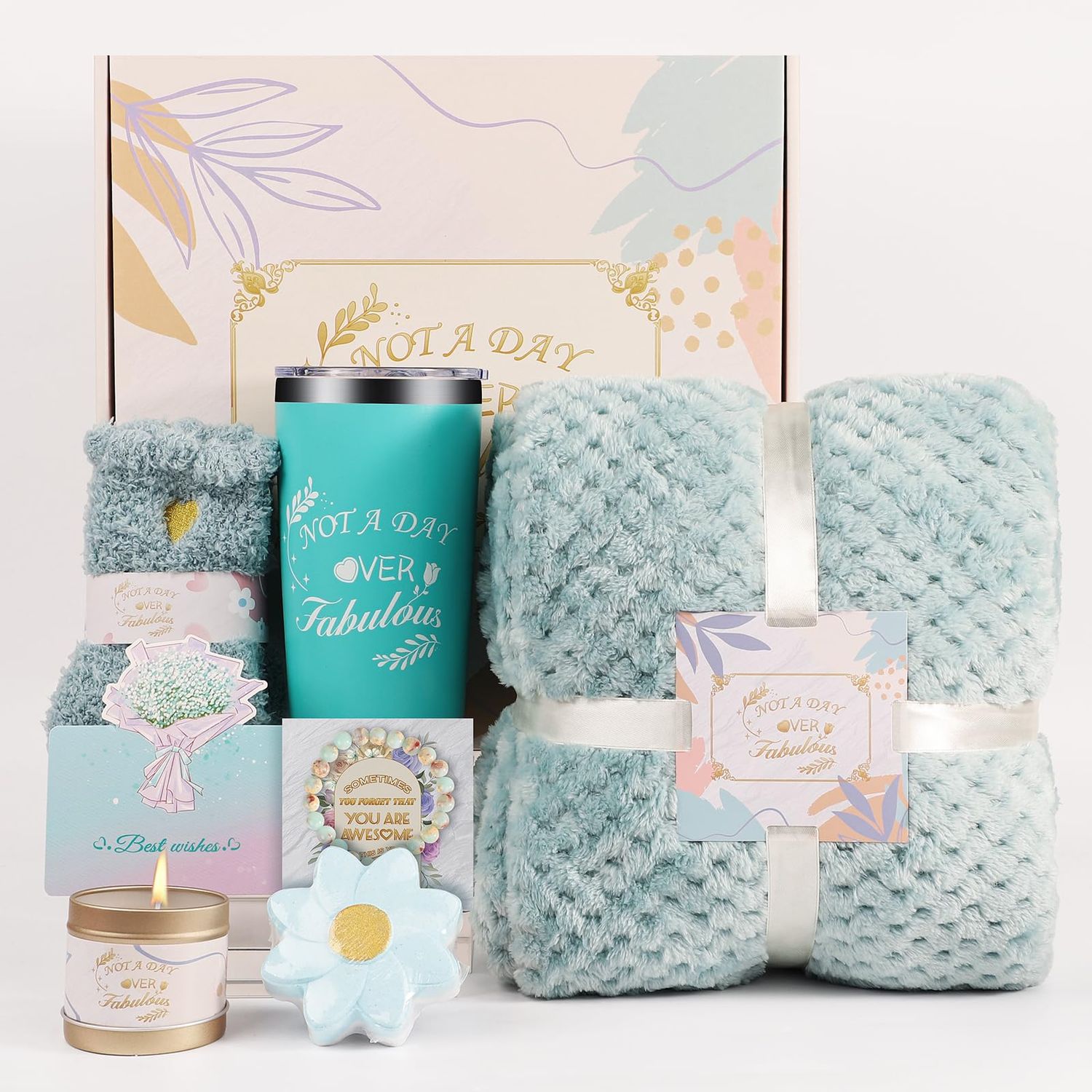 Gifts for Women, Spa Gifts Baskets for Women Self Care, Get Well Gifts for Women, Relaxation Bath Sets, Womens Gifts for Christmas, Valentines, Birthday Gifts for Best Friend, Mom, Wife, Girlfriend
