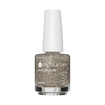 Dazzle Dry Nail Lacquer (Step 3) - Shooting Star - A warm silver glitter. Sheer glitter. (0.5 fl oz)