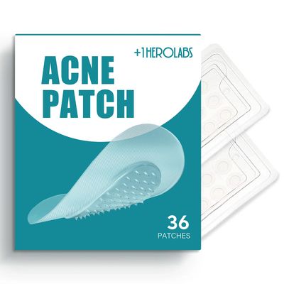 +1HEROLABS Microdart Acne Patch (36 Patches) - Hyaluronate, Salicylic Acid, Vitamin C, Microdart Pimple Patch for Deep, Early Stage and Hidden Pimples (36 Count (Pack of 1))