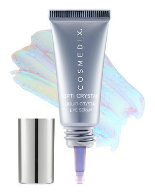 COSMEDIX Under Eye Serum for Dark Circles &amp; Puffiness, Opti Crystal - Lifting &amp; Firming Liquid Serum for Fine Lines &amp; Wrinkles - Brightening, Moisturizing, &amp; Hydrating Anti Aging Eye Puffy Bags Serum