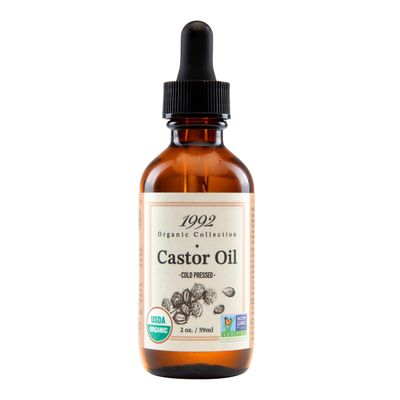 1992 Organic Collection Castor Oil 2oz/ 60ml - USDA Certified Organic, 100% Pure, Cold Pressed &amp; Carrier Oil, Hexane Free | For Hair, Eyebrows &amp; Skin, Gives Hydration, Moisturizes and Softens Skin