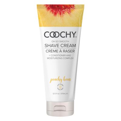 Coochy Intimate Shaving Cream | Shave Conditioner &amp; Moisturizer for Face &amp; Body | Ideal for Sensitive Skin Care, Anti-Bump | Peachy Keen, 12.5 oz
