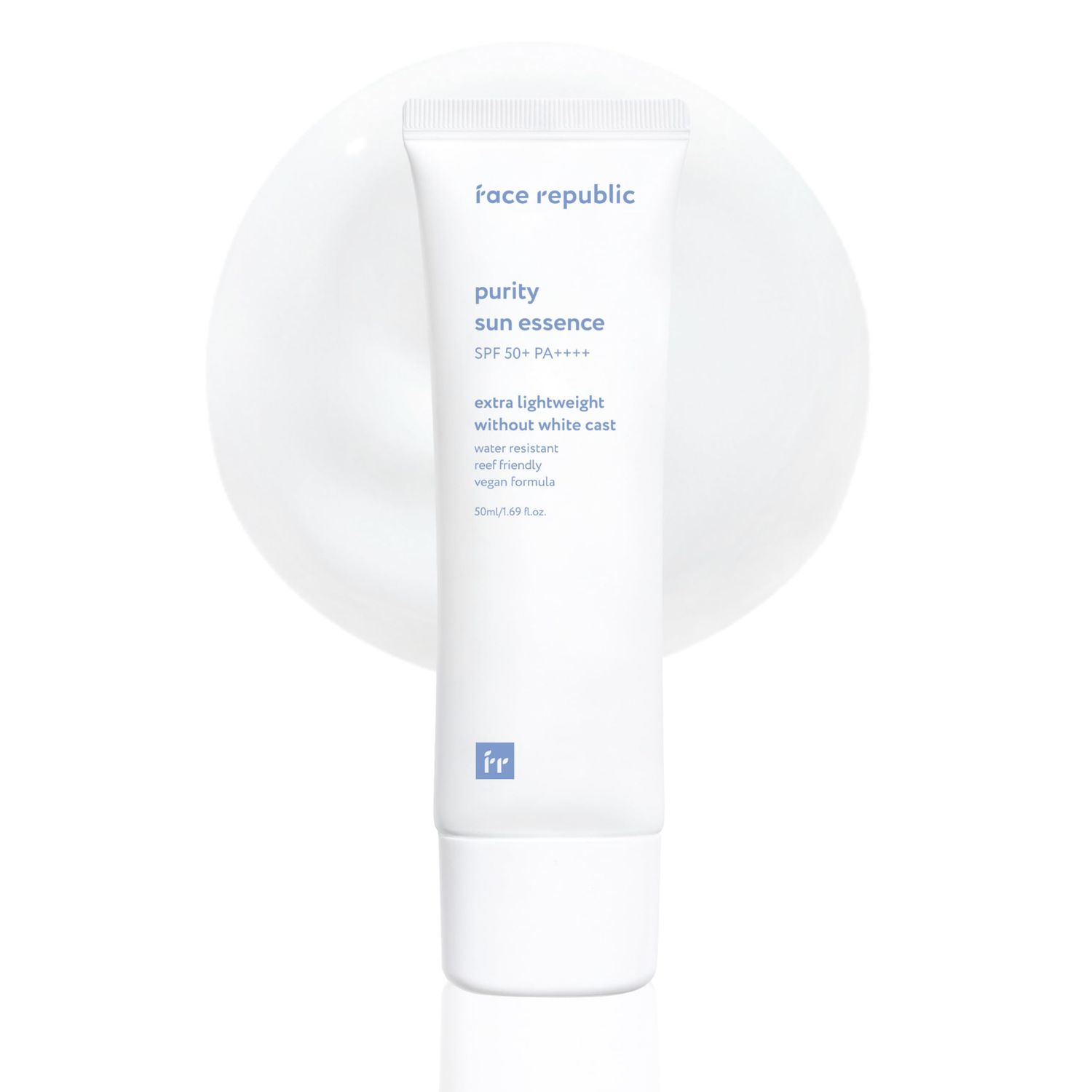 Face Republic Purity Sun Essence 50ml 1.69fl.oz. | SPF50+ Broad Spectrum UV Protection | No White Cast | Water Resistant | Vegan Certified, Reef Safe, Cruelty Free | Non-greasy | Korean Skin Care