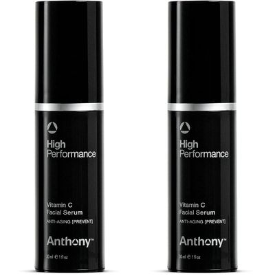 Anthony High Performance Vitamin C Cream Treatment. Advanced Anti-Aging Serum for Face with Polypeptides &amp; Salicylic Acid. Dark Spot Corrector Moisturizer for Face Brightening, 2 Pack (1 Fl Oz)