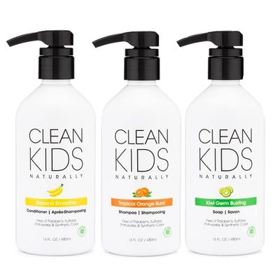 Clean Kids Naturally Bath Sets (Shampoo, Conditioner, &amp; Hand Soap)