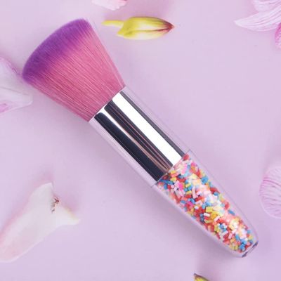 AKOAK 1 Pack Soft Nail Art Dust Brush, Acrylic and Makeup Powder Blush Brush, Base Makeup Brush and Bronzer, Powder Mineral Brush Daily Makeup