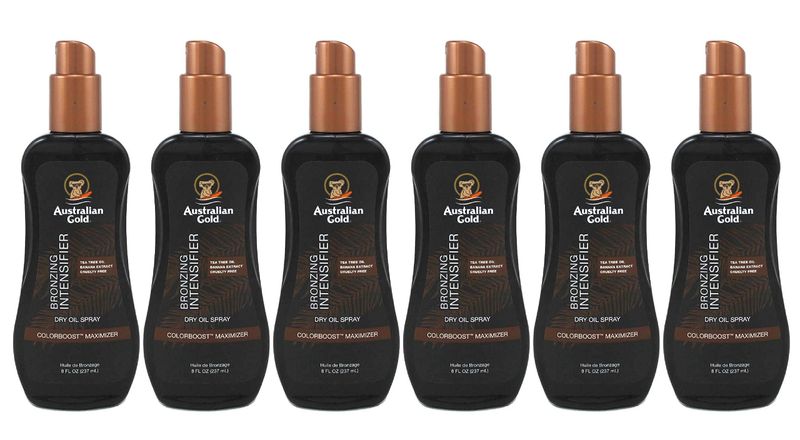 Australian Gold Intensifier Bronzing Dry Oil Spray 8 Ounce (235ml) (Pack of 6)