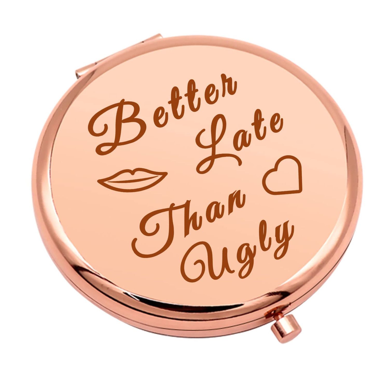 Funny Gift for Women Fun Birthday Gifts for Women Compact Mirror for Friends Coworkers Boss Thank You Gifts Pocket Makeup Mirror for Sister Employee Mom Christmas New Year Gifts