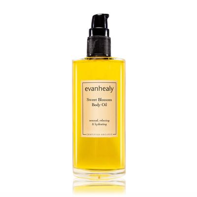 evanhealy Sweet Blossom Body Oil | Organic Jojoba, Sesame, &amp; Sunflower Oil Blend | Body Moisturizer, Massage Oil, Facial Cleanser &amp; Scalp Cleansing