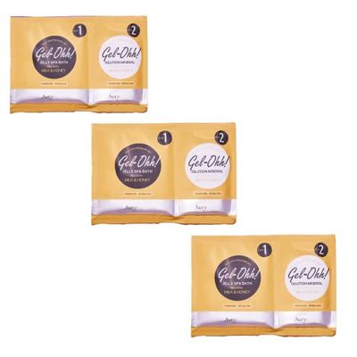 AVRYBEAUTY Gel-Ohh Jelly Spa Bath 3 pack, Milk And Honey Scented, Jelly Pedicure, Salon Services, Pedicure, Salon Pedi, Relaxtion, Heat &amp; Aroma Therapy, Foot Care