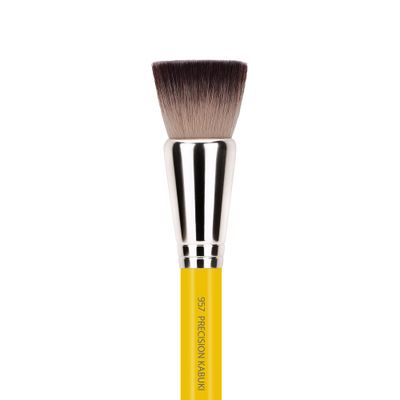 Bdellium Tools Professional Makeup Brush - Studio Series 957 Precision Kabuki - With Soft Synthetic Fibers, For Versatile Application (Yellow, 1pc)