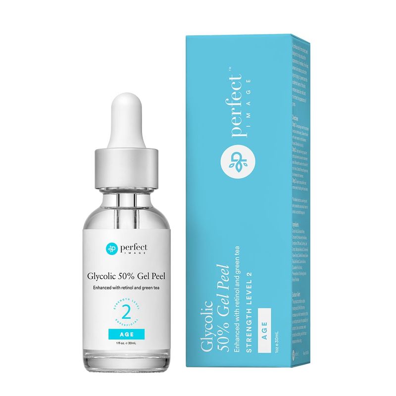 Glycolic Acid 50% Gel Peel - Enhanced with Retinol &amp; Green Tea Extract (Professional Skin Peel)1 ounce